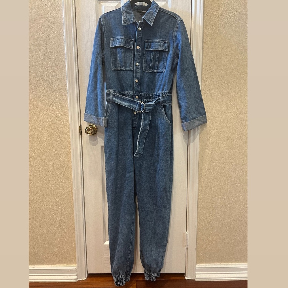Fashion Nova Day Trips Denim Jumpsuit - Picture 3 of 10